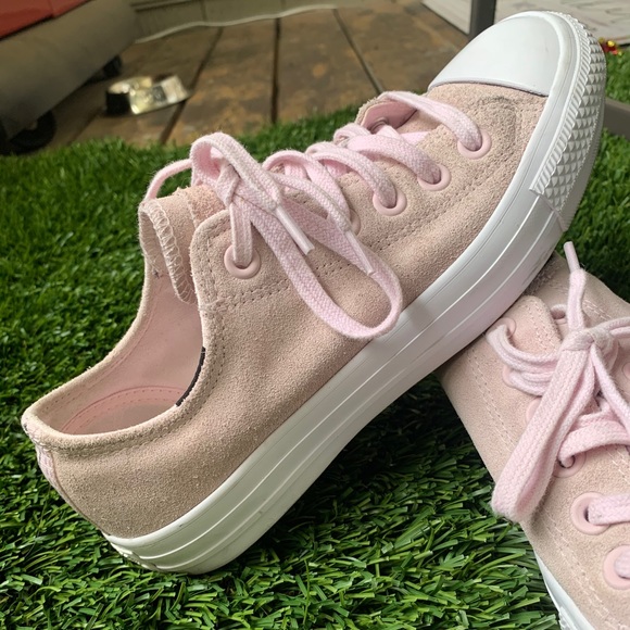 pink converse womens size 7